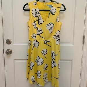 Yellow Floral Draper James A-Line Dress